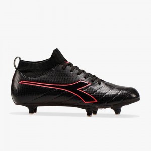 Botas De Fútbol Diadora Brasil Hombre Negras | BFGWQYX-98