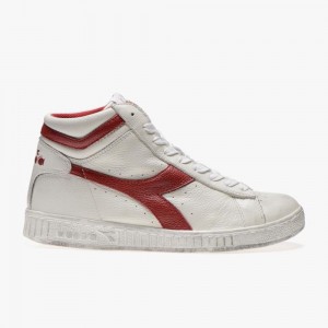 Zapatillas Altas Diadora Game Mujer Rojas | FCSMNDL-69