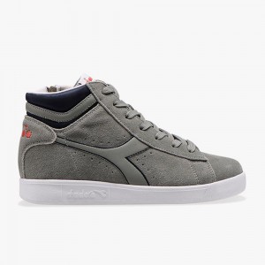 Zapatillas Altas Diadora Game Niños Gris | IYHOSCT-76