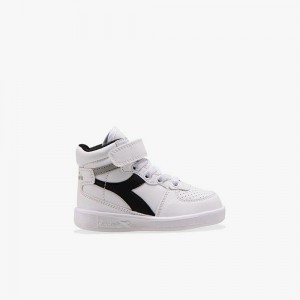 Zapatillas Altas Diadora Playground Niños Blancas | PAOUHIS-74