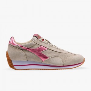 Zapatillas Bajas Diadora Equipe Mujer Beige | SFOZDQU-03