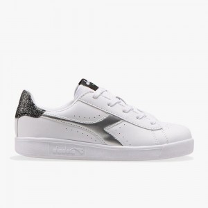 Zapatillas Bajas Diadora Game Niños Blancas | WVXTCKZ-69