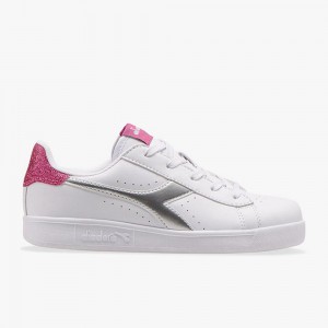 Zapatillas Bajas Diadora Game Niños Blancas | RHSUJWN-84