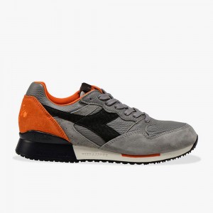 Zapatillas Bajas Diadora Intrepid Hombre Gris | QLWDTKB-27