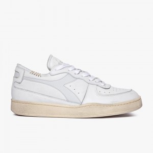 Zapatillas Bajas Diadora MI Basket Hombre Blancas | HJTNIFX-34