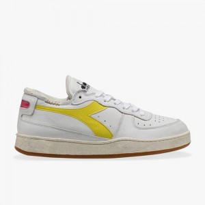 Zapatillas Bajas Diadora MI Basket Mujer Amarillo | BLAYJHW-14