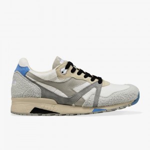 Zapatillas Bajas Diadora N9000 Hombre Gris | UKJFGQE-95