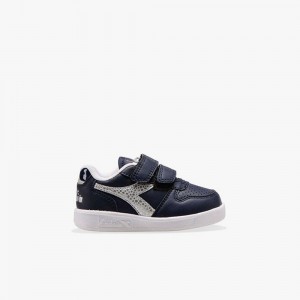 Zapatillas Bajas Diadora Playground Niños Azul Marino | HFTZRBN-15