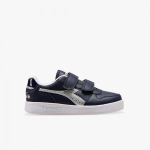 Zapatillas Bajas Diadora Playground Niños Azul Marino | BHZVWCD-47