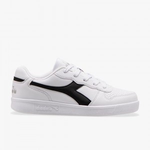 Zapatillas Bajas Diadora Playground Niños Blancas | PXTUAHW-01