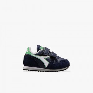 Zapatillas Bajas Diadora Simple Run Niños Azul Marino | OQMTSRB-52