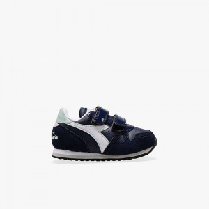 Zapatillas Bajas Diadora Simple Run Niños Azul Marino | KYTPRWH-87