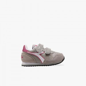 Zapatillas Bajas Diadora Simple Run Niños Gris | ROGNALX-51