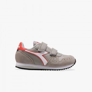 Zapatillas Bajas Diadora Simple Run Niños Gris | SRODJXQ-71