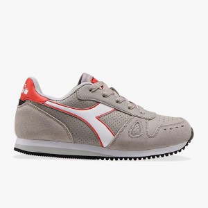 Zapatillas Bajas Diadora Simple Run Niños Gris | WHUKXCB-06