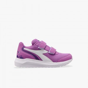 Zapatillas Running Diadora Falcon Niños Moradas | SGQNBVZ-95