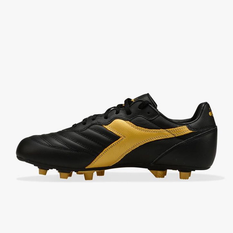 Botas De Fútbol Diadora Brasil Hombre Negras | ILXKNZQ-31