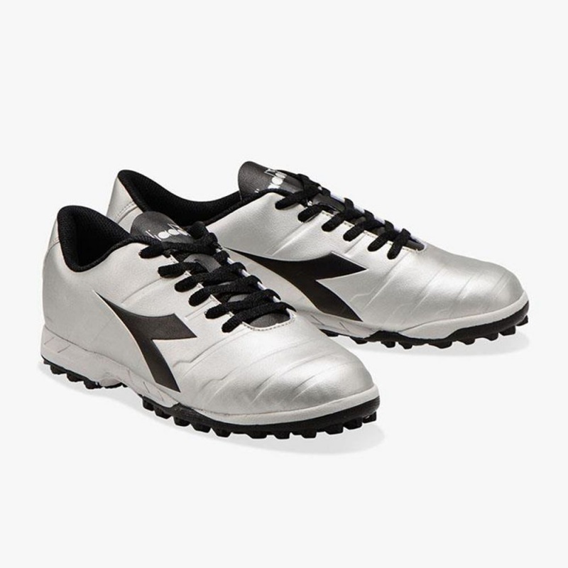 Botas De Fútbol Diadora Pichichi Hombre Plateadas | MRVFSLA-08