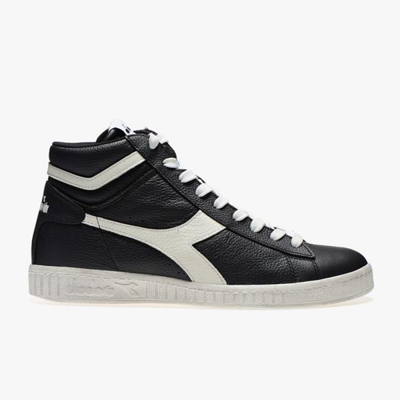 Zapatillas Altas Diadora Game Hombre Negras | VDZXNTE-20