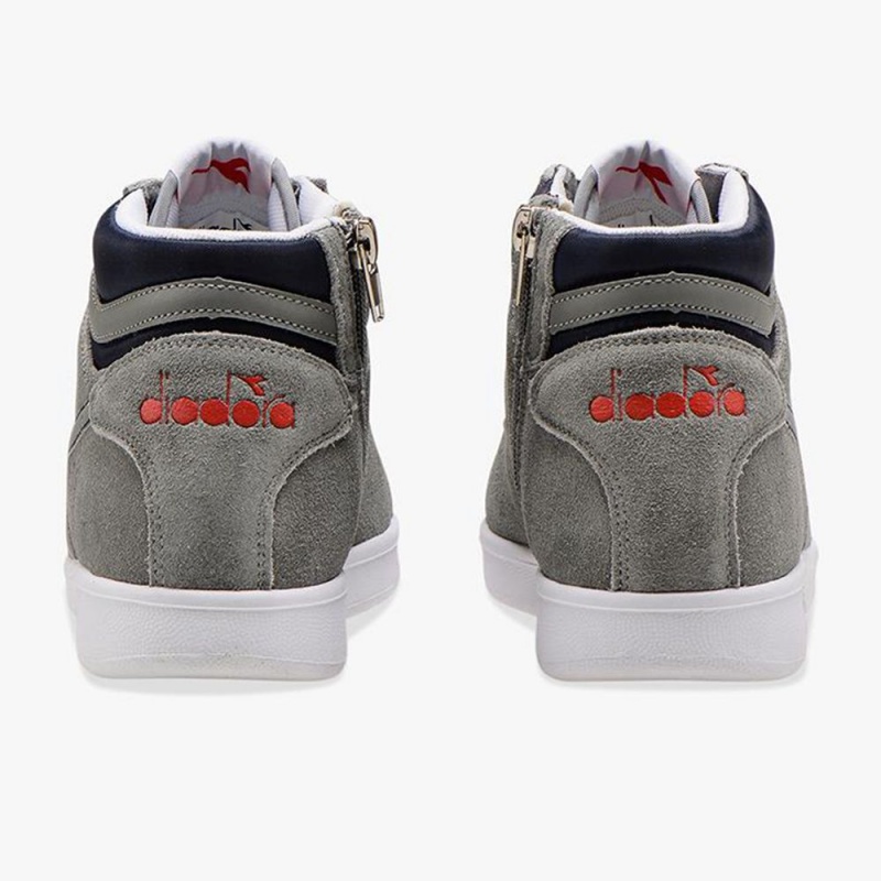 Zapatillas Altas Diadora Game Niños Gris | IYHOSCT-76