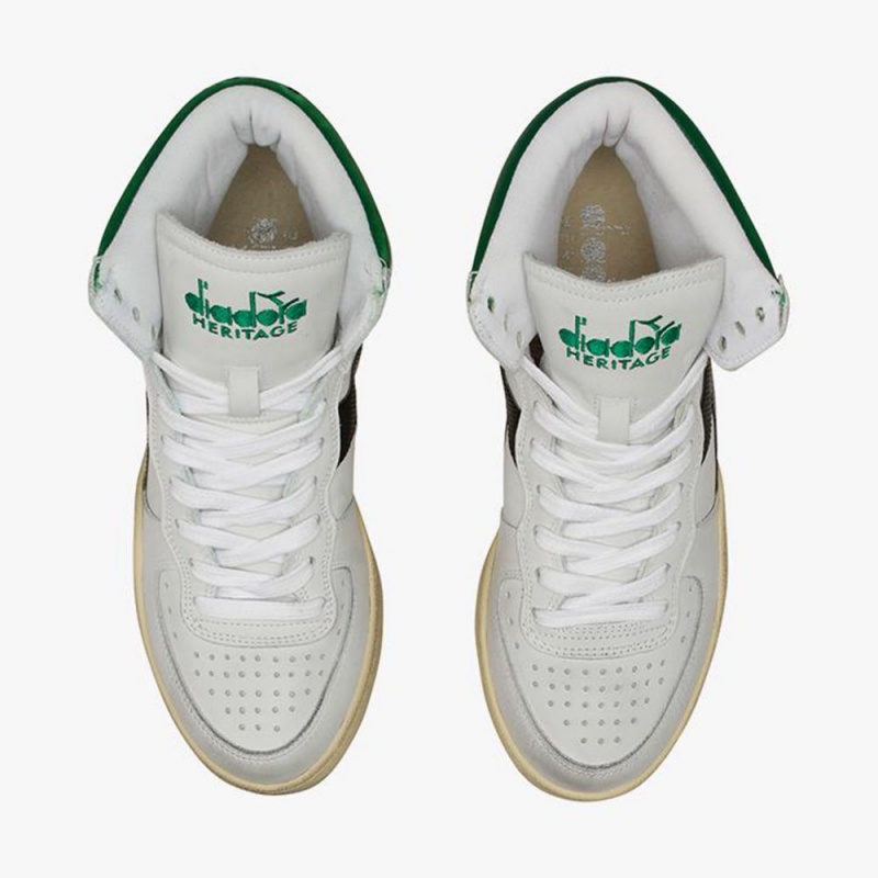 Zapatillas Altas Diadora MI Basket Hombre Verde | FJLWPSV-79