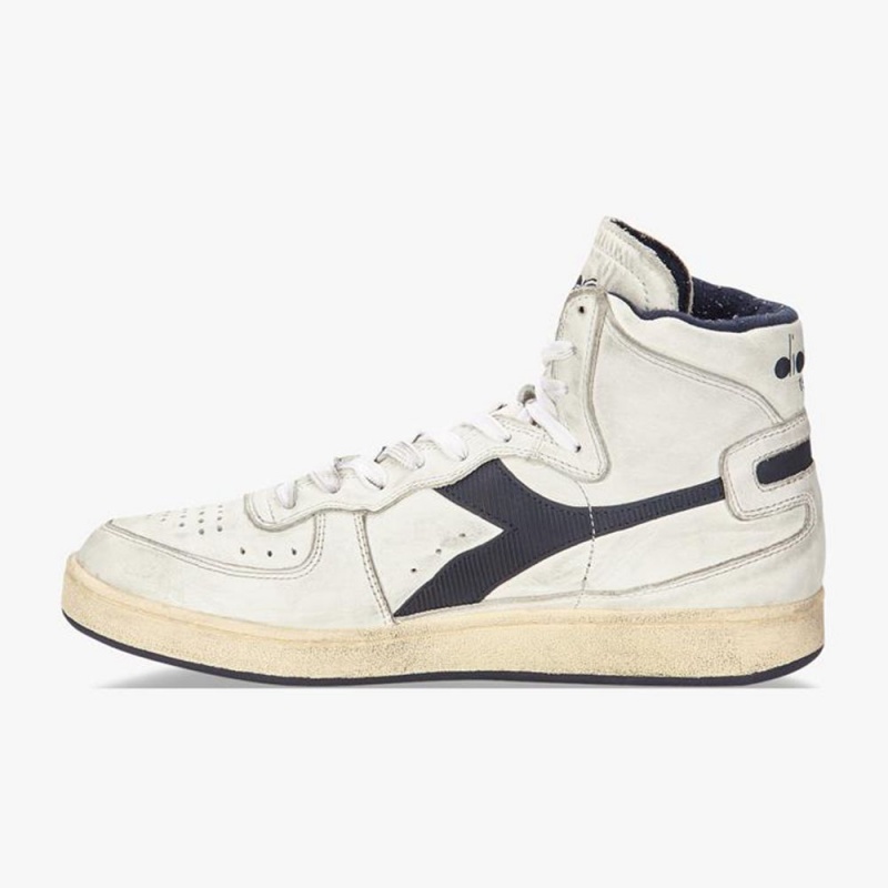 Zapatillas Altas Diadora MI Basket Mujer Blancas | QIVGMWZ-64