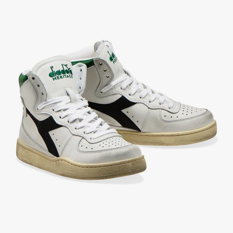 Zapatillas Altas Diadora MI Basket Mujer Verde | TYXABSQ-40