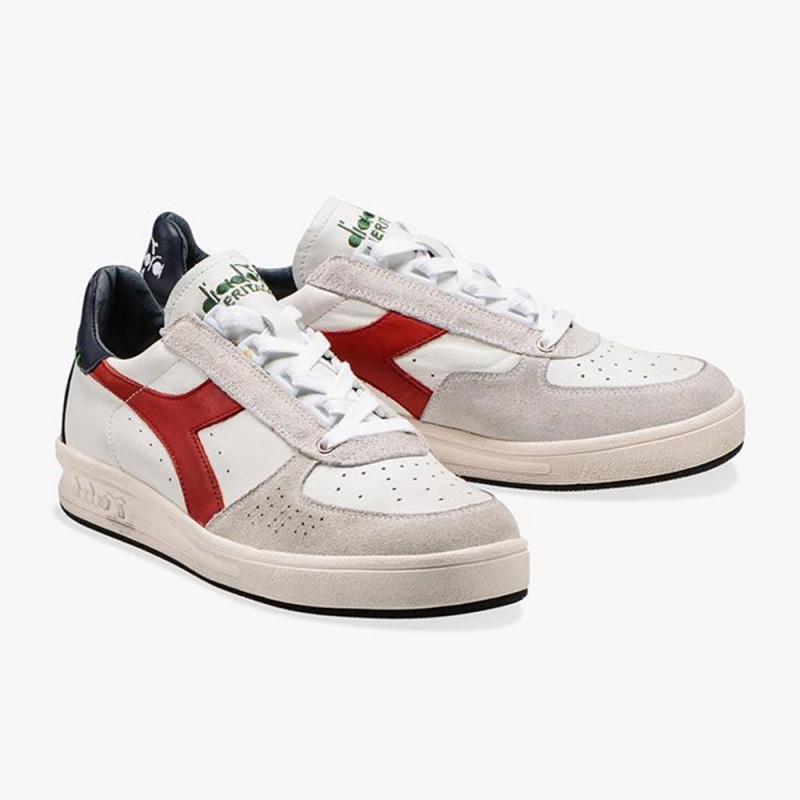 Zapatillas Bajas Diadora B. Elite Hombre Rojas | ZHCEUKB-94