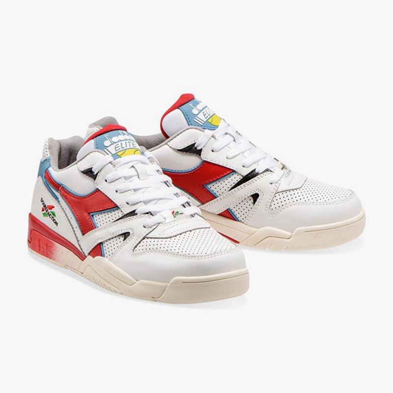 Zapatillas Bajas Diadora Duratech Mujer Blancas | DMZBQAE-58