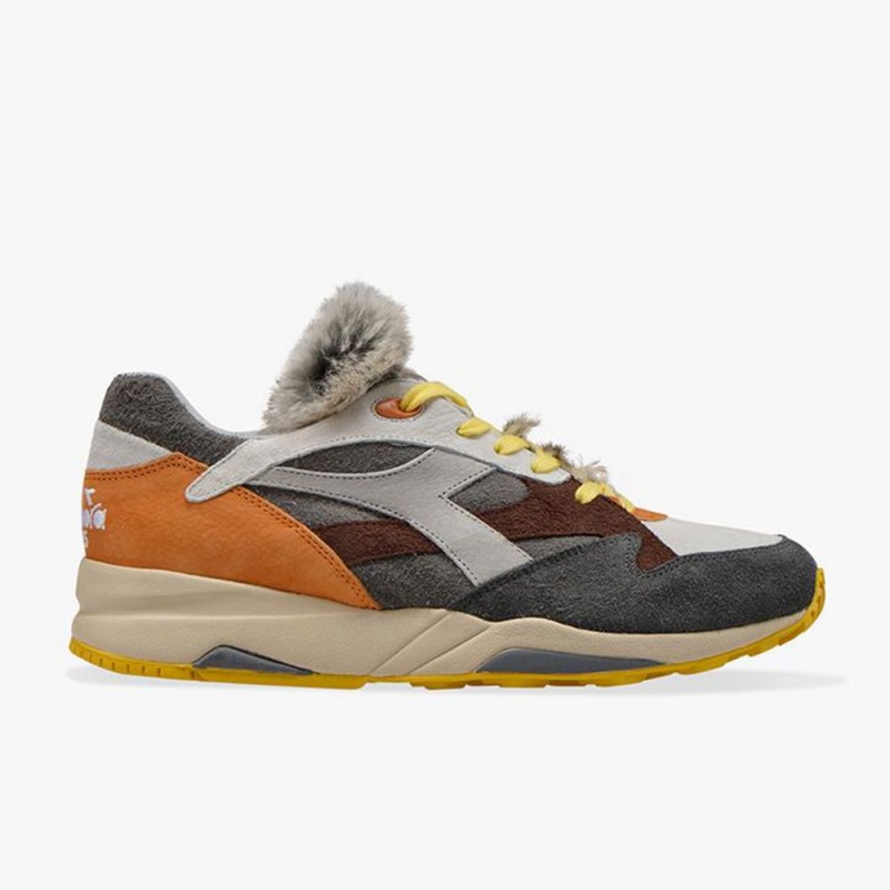 Zapatillas Bajas Diadora Eclipse Hombre Gris | QLNVJIP-06