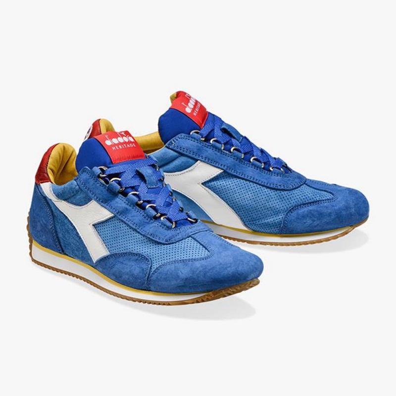 Zapatillas Bajas Diadora Equipe Hombre Azules | NUDHLZI-23