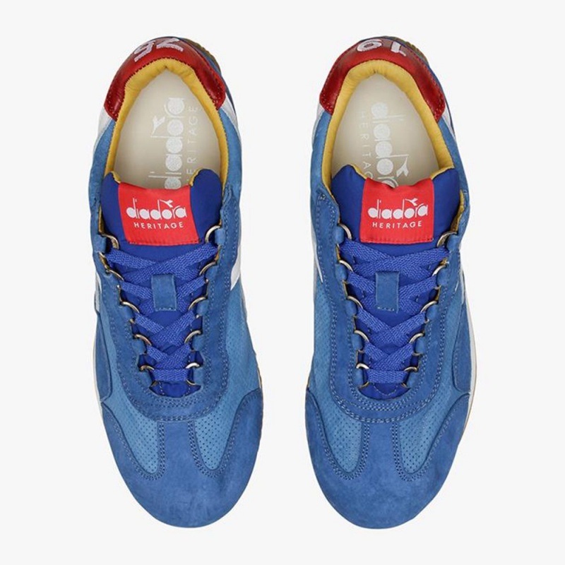 Zapatillas Bajas Diadora Equipe Hombre Azules | NUDHLZI-23