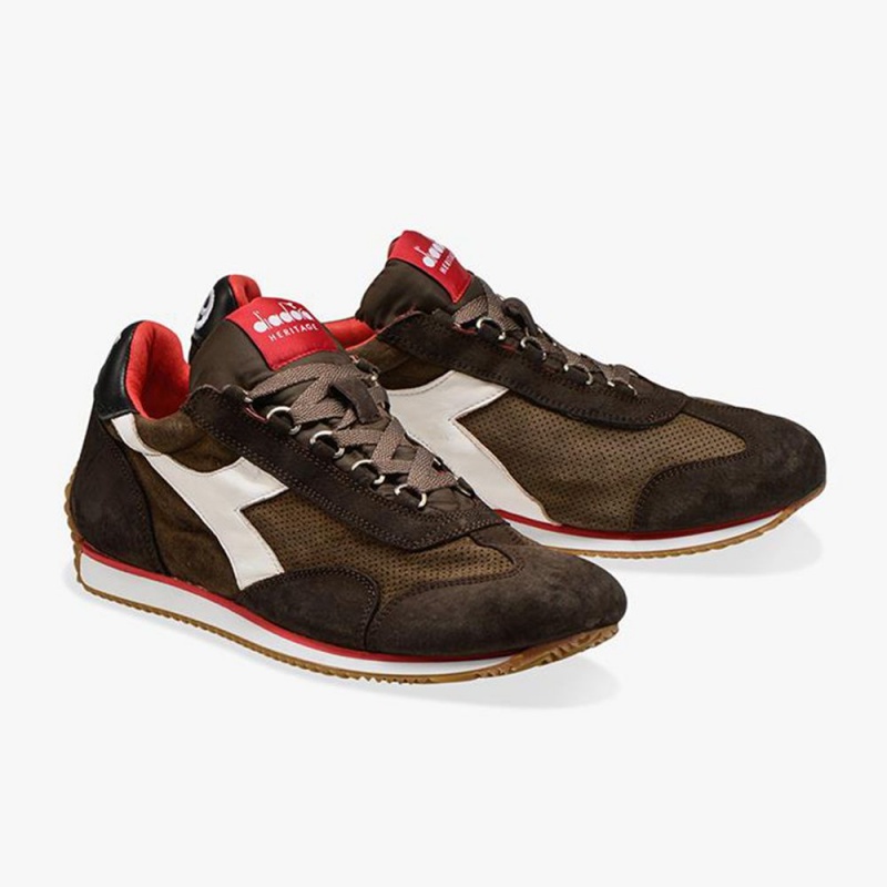 Zapatillas Bajas Diadora Equipe Hombre Marrones | MFJUESW-06