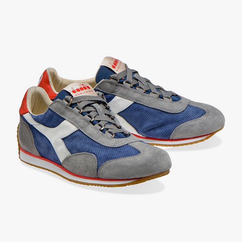 Zapatillas Bajas Diadora Equipe Mujer Azules | QNFZBLJ-80