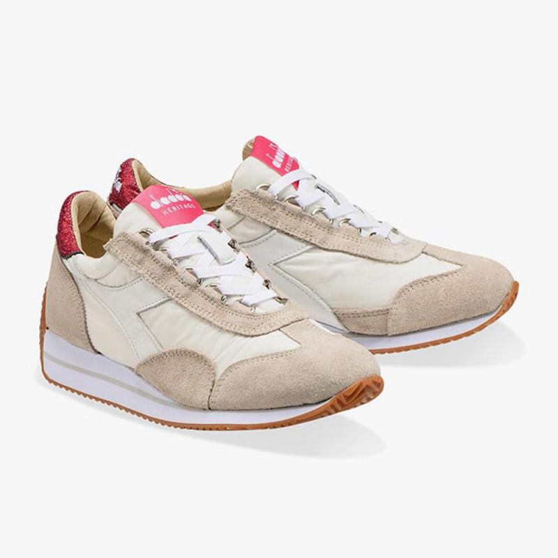 Zapatillas Bajas Diadora Equipe Mujer Beige | MZNQJOR-03