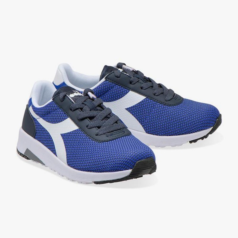 Zapatillas Bajas Diadora Evo Run Niños Azules | OTHYSXD-02