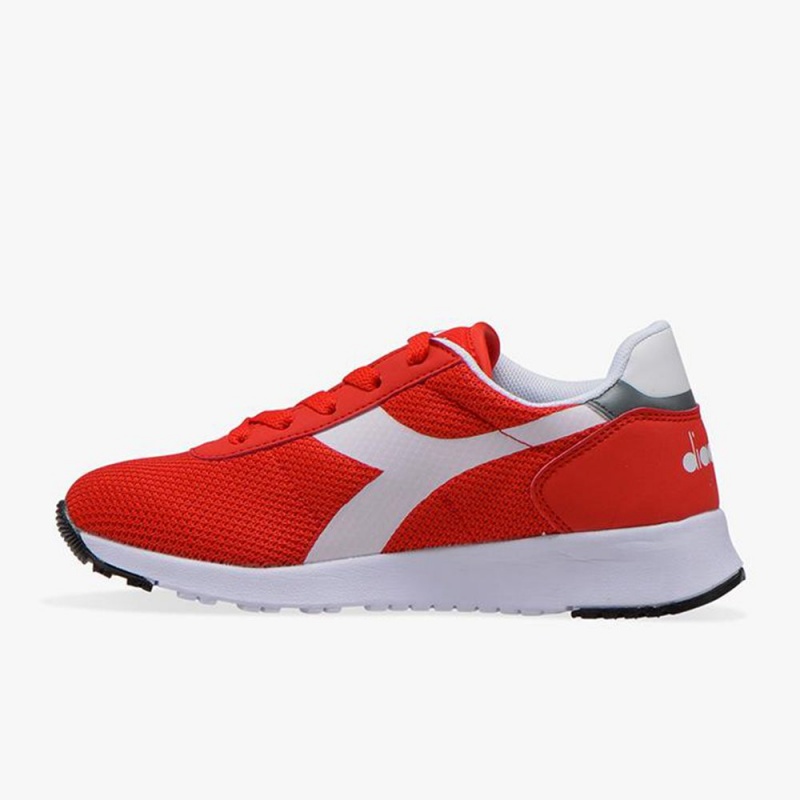 Zapatillas Bajas Diadora Evo Run Niños Rojas | EGPVHBI-32