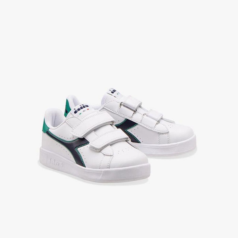 Zapatillas Bajas Diadora Game Niños Blancas | YGDIAWK-42