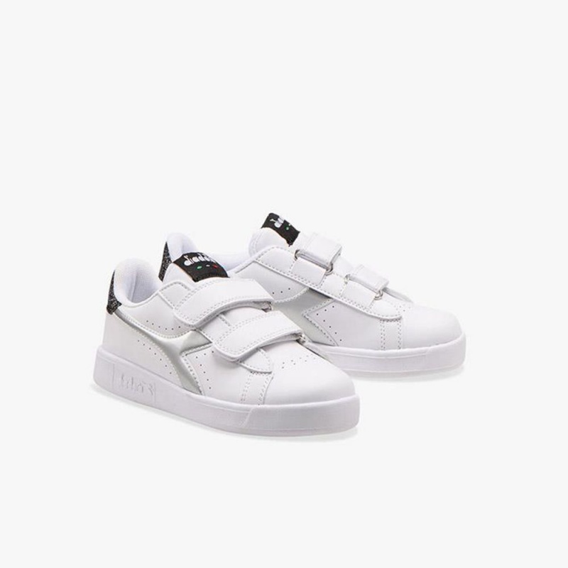 Zapatillas Bajas Diadora Game Niños Blancas | YAOVFKL-51