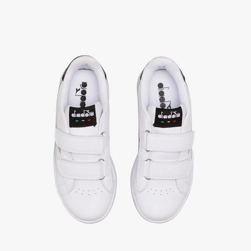 Zapatillas Bajas Diadora Game Niños Blancas | YAOVFKL-51