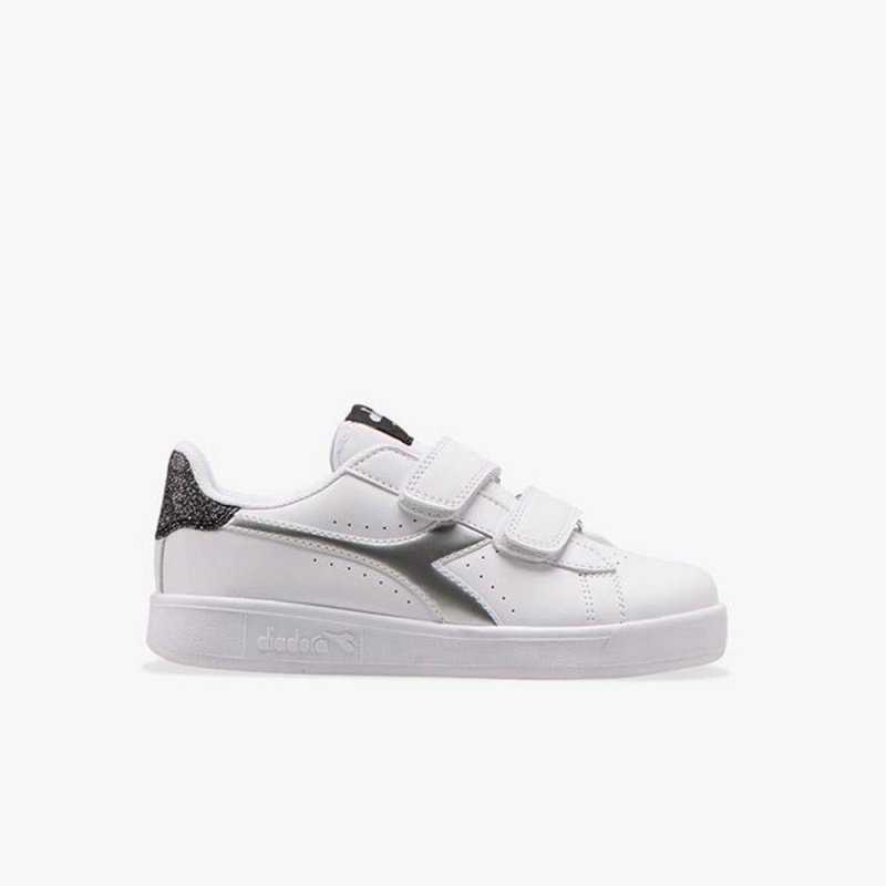 Zapatillas Bajas Diadora Game Niños Blancas | YAOVFKL-51