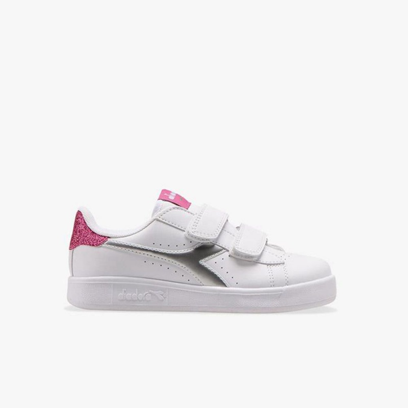 Zapatillas Bajas Diadora Game Niños Blancas | PUKLDEM-12