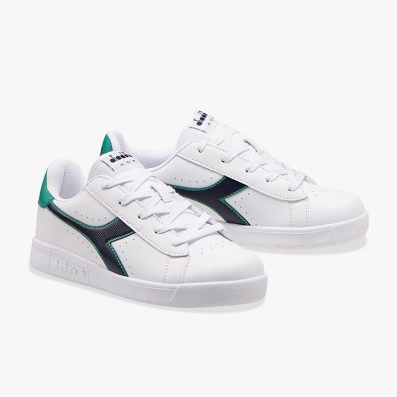 Zapatillas Bajas Diadora Game Niños Blancas | CBMFYNU-17