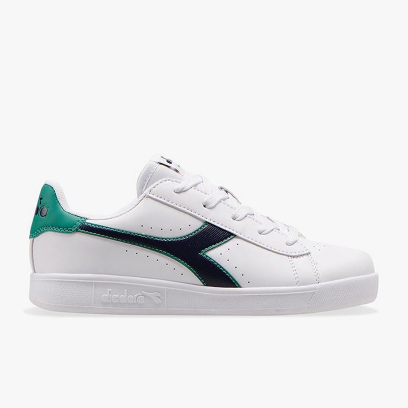 Zapatillas Bajas Diadora Game Niños Blancas | CBMFYNU-17