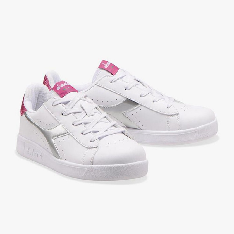 Zapatillas Bajas Diadora Game Niños Blancas | RHSUJWN-84