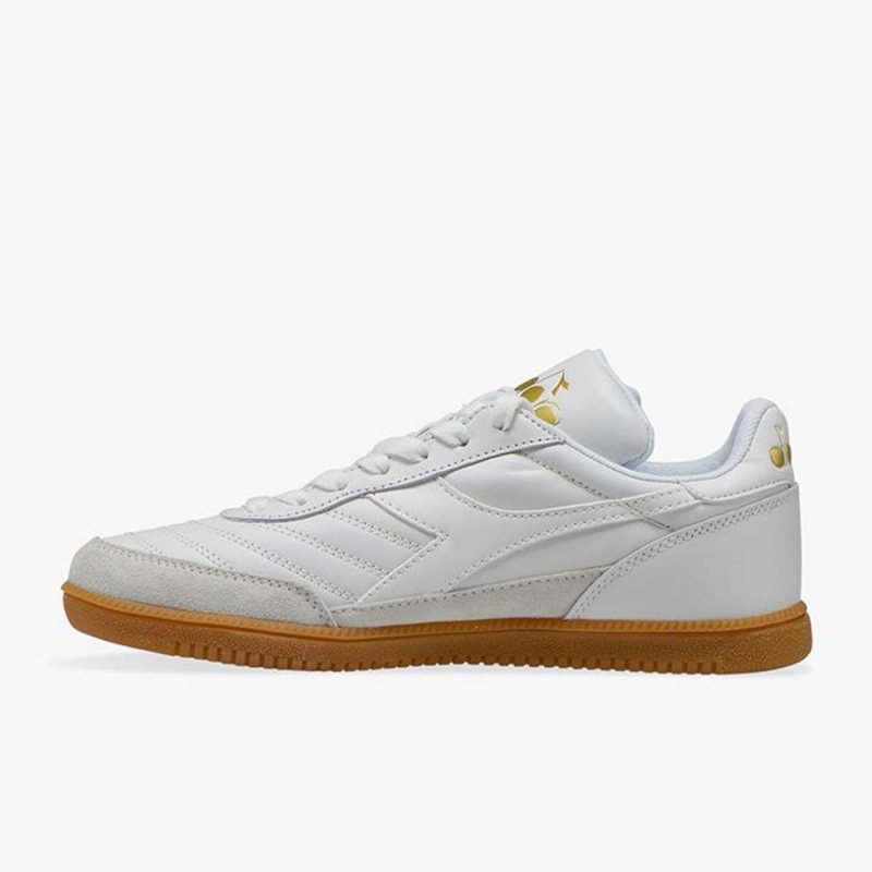 Zapatillas Bajas Diadora Gold Hombre Blancas | TOPKAVM-10