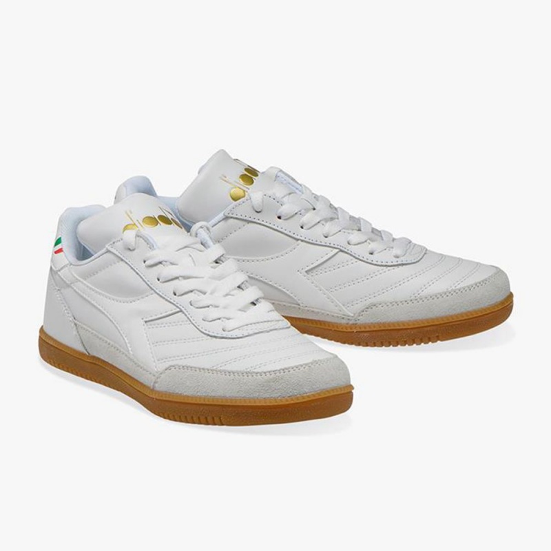 Zapatillas Bajas Diadora Gold Hombre Blancas | TOPKAVM-10