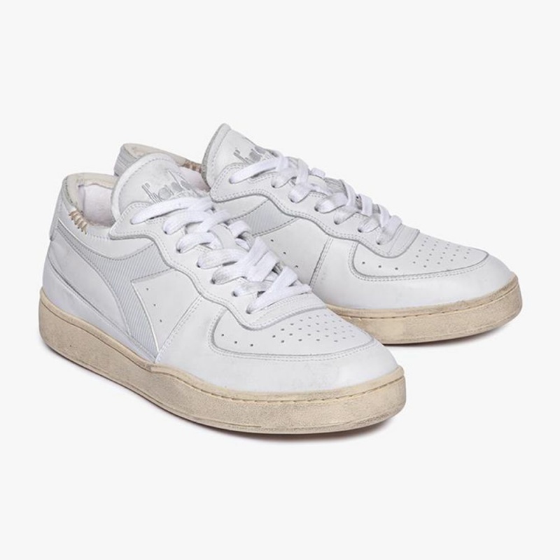 Zapatillas Bajas Diadora MI Basket Hombre Blancas | HJTNIFX-34