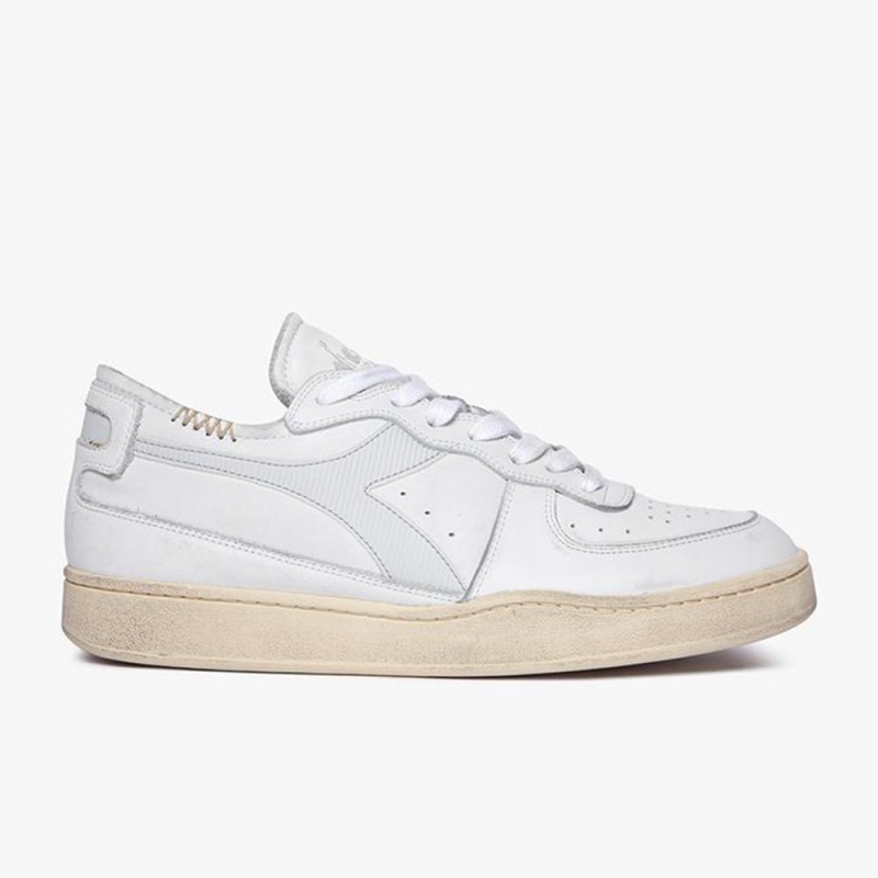 Zapatillas Bajas Diadora MI Basket Hombre Blancas | HJTNIFX-34