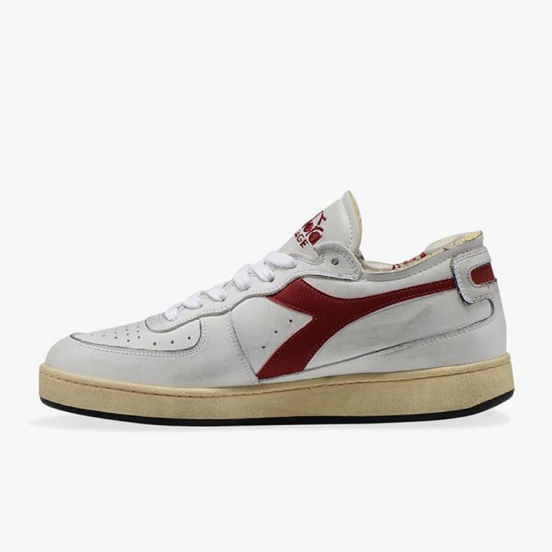 Zapatillas Bajas Diadora MI Basket Hombre Rojas | UATSQBW-89